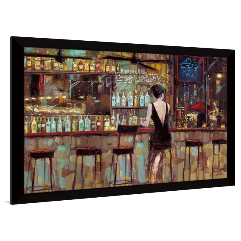 «Elegant in Black» par Ruane Manning - reproduction d'art encadrée, H 27,5 po x l 39,5 po x P 0,75 po
