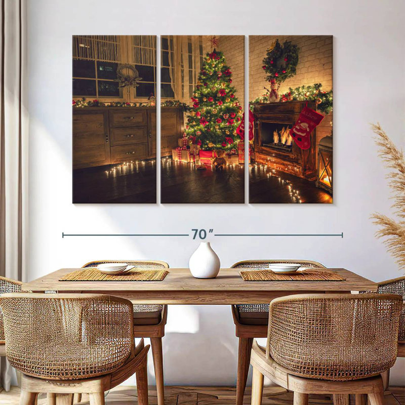 Noël à la maison, H 32 po x l 50 po