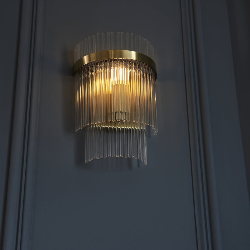 Geira Wall Sconce, Antique Brass Plate