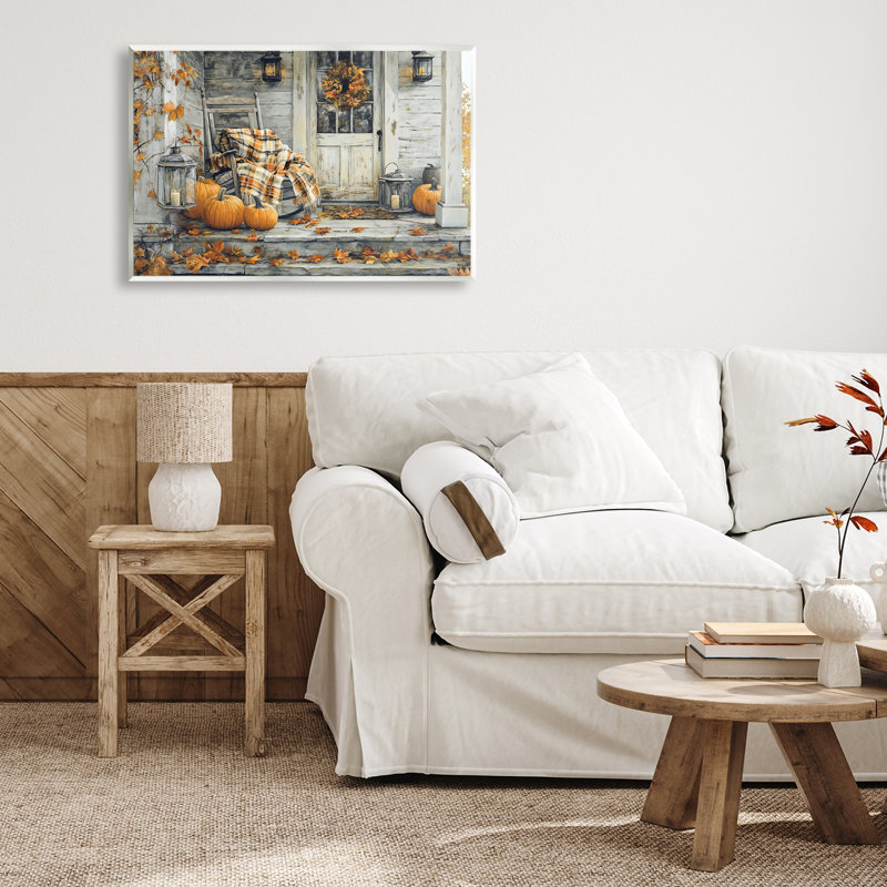 Plaque murale Rustic & Cozy Fall Porch, design par Creative Studio, H 13 po x l 19 po