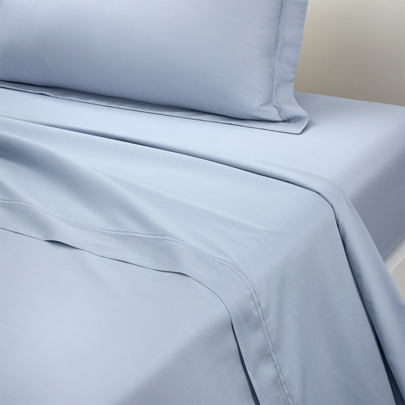 Triomphe Flat Sheet, King Flat Sheet, Celeste