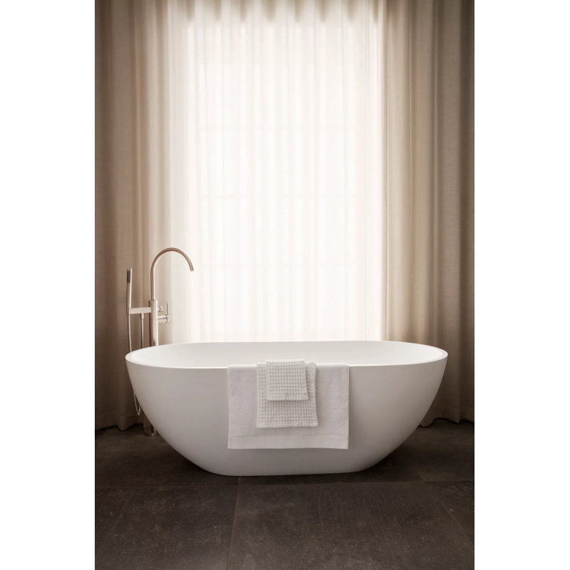 Luxurious White Organic Cotton Terry Bath Towel