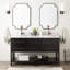 60" Robertson Double Bathroom Vanity Set with Rectangular Undermount Sinks-49568505-75247367-75247372