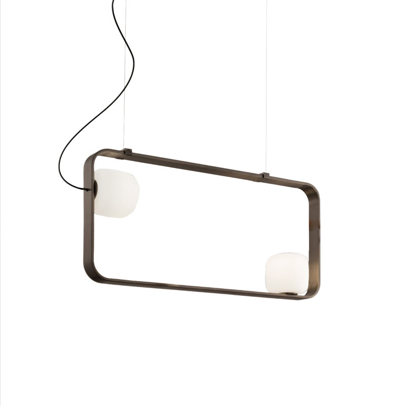 Groove 2 - Light Pendant, Matte Bronze, White Matt