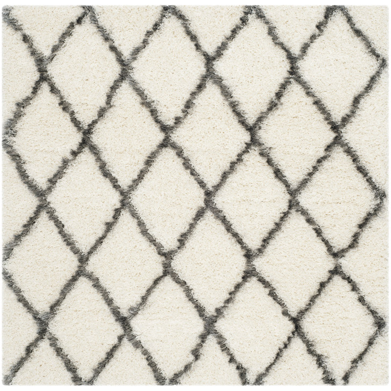Sg-Msg-Moroccan Shag Performance Geometric Rug, Square 7'
