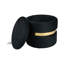40cm Wide Velvet Cylinder Standard Ottoman with Storage-54538928