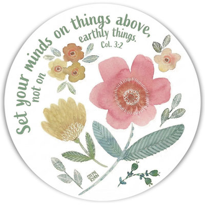 Glass Coaster Set Your Minds On Things
