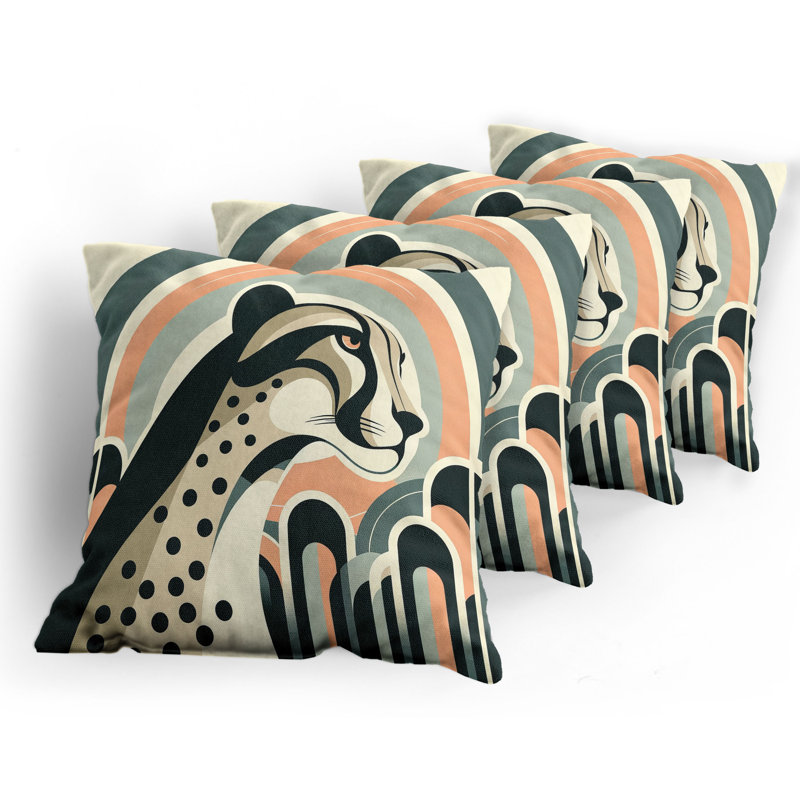 Fabric Reversible Throw Pillow, 16"H x 16"W