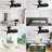 23 Inch Bedroom Ceiling Fan With 3 ABS Blades Remote Control DC Motor Black With 18W Led Light