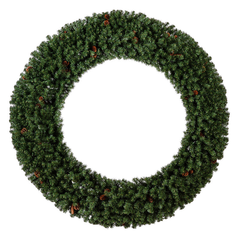 Home Heritage 9 Ft Garland and 72 in. Wreath Prelit Holiday Greenery