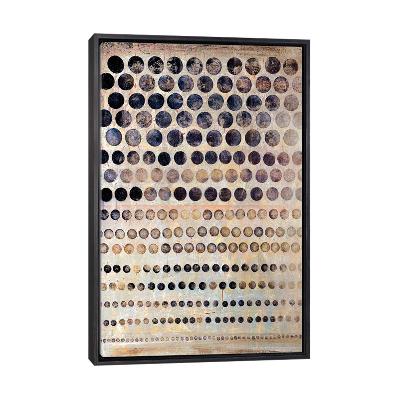 " Moon Shadow " by Macchiaroli, 40" H x 26" W x 1.5" D, Distressed Black Framed Canvas