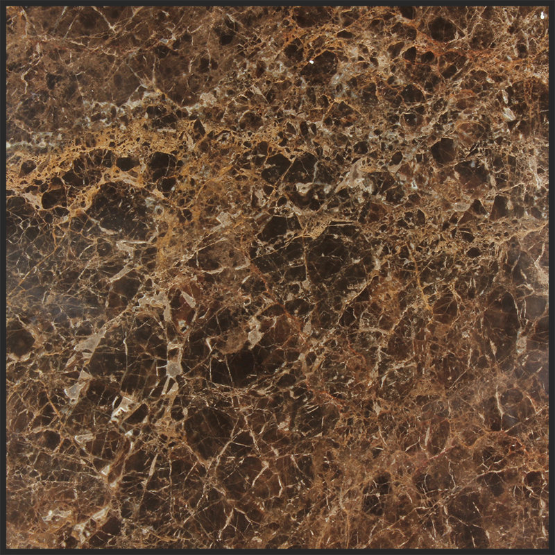 Carreau de marbre et plancher foncé 12 po x 12 po Emperador
