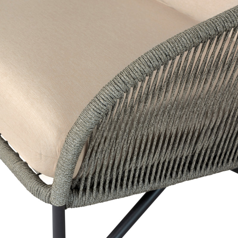 Cambryn 70.5'' Wide Straight Steel Patio Sofa with Cushions