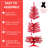 4FT Red Christmas Tree