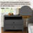 29.9" W Wood Nightstand With Two Drawers-1852939191