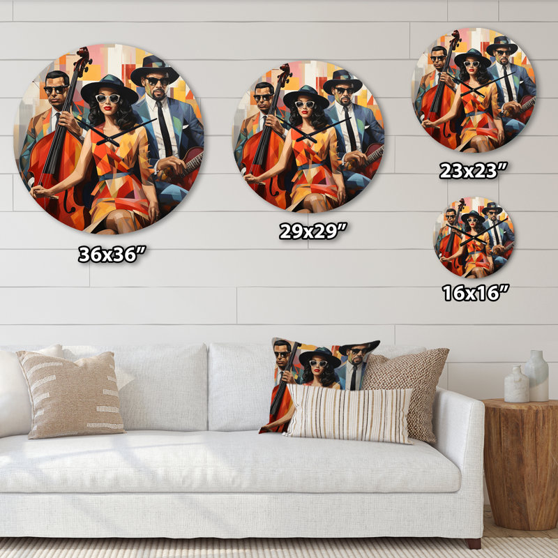 Cledith - Horloge murale Mid-Century, Grand