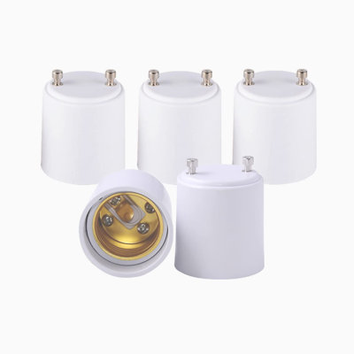 5-Pieces GU24 to E26/E27 Socket Adapters