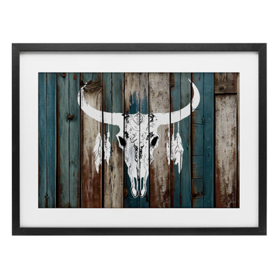Rustic Weathered Guardian Framed Print Under Glass, design by Titan Turner