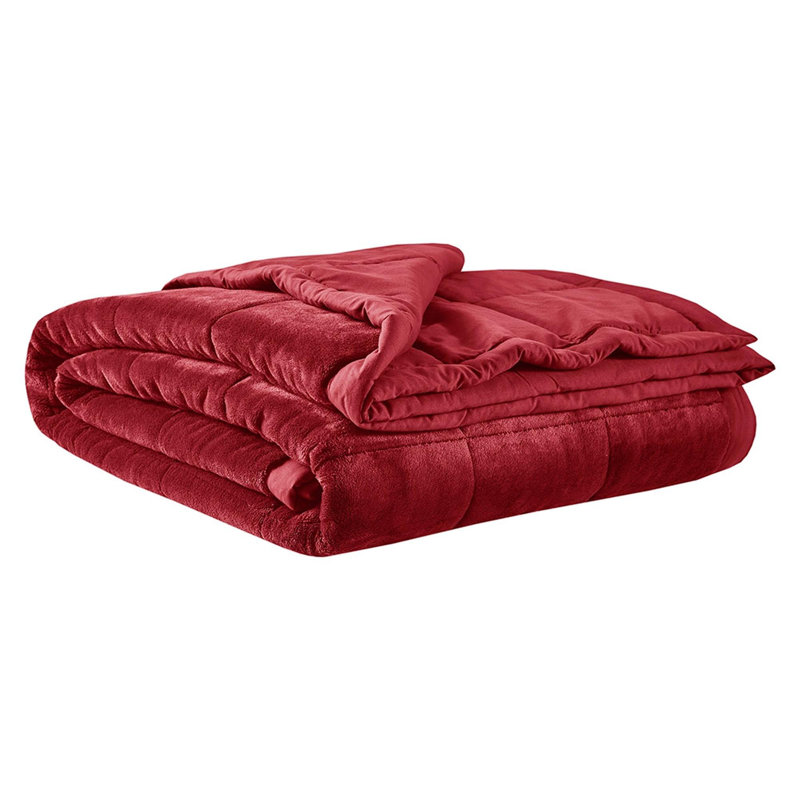 Couverture réversible en duvet HeiQ Smart, Bourgogne, Très grand lit