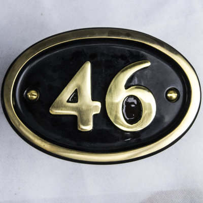 Tyrinia 10cm H Reflective Aluminum House Number