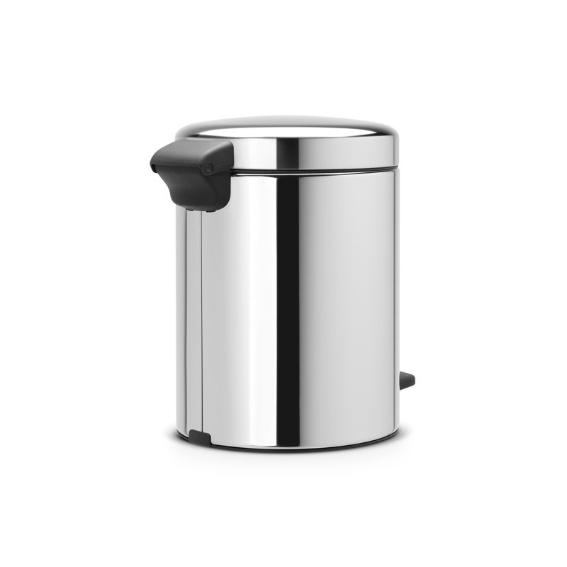 Brabantia NewIcon 5L Soft Closing Pedal Bin, Brilliant Steel