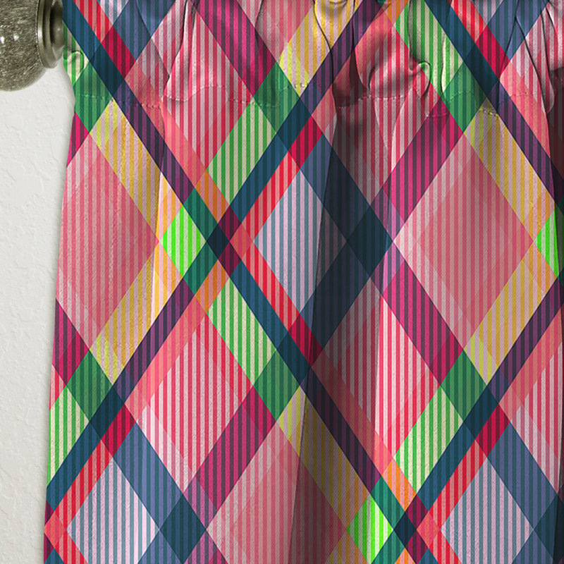 Illustration de fleurs tropicales peintes à la main - Rideau simple occultant à motif floral, L 52 po x L 108 po