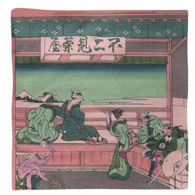 Serviette Katsushika Hokusai Yoshida at Tokaido