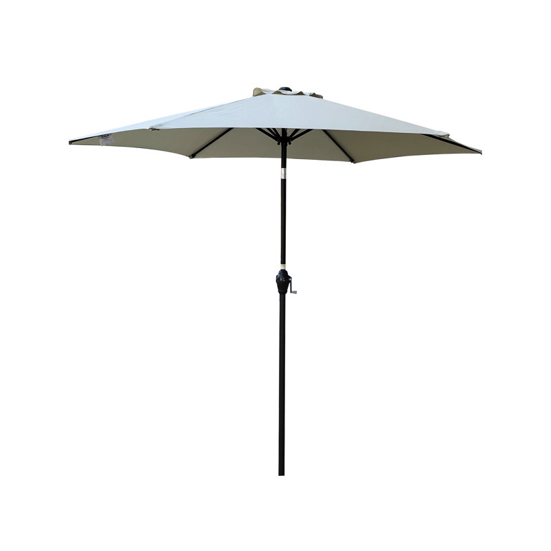 Parasol 9 pi Frozen Dew - auvent d'eau, poteau en acier avec évent, structure robuste d'extérieur inclinable sans effort, conception et fonction de l'utilisateur du vent