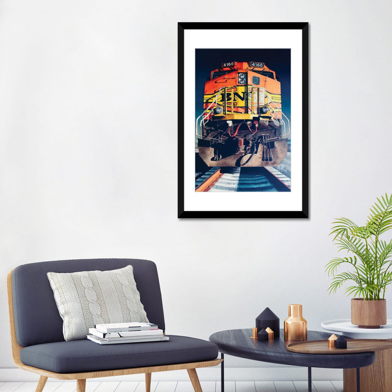 «Diesel», impression sur toile, Papier beaux-arts encadré noir, Blanc, H 32 po x l 24 po x P 1 po