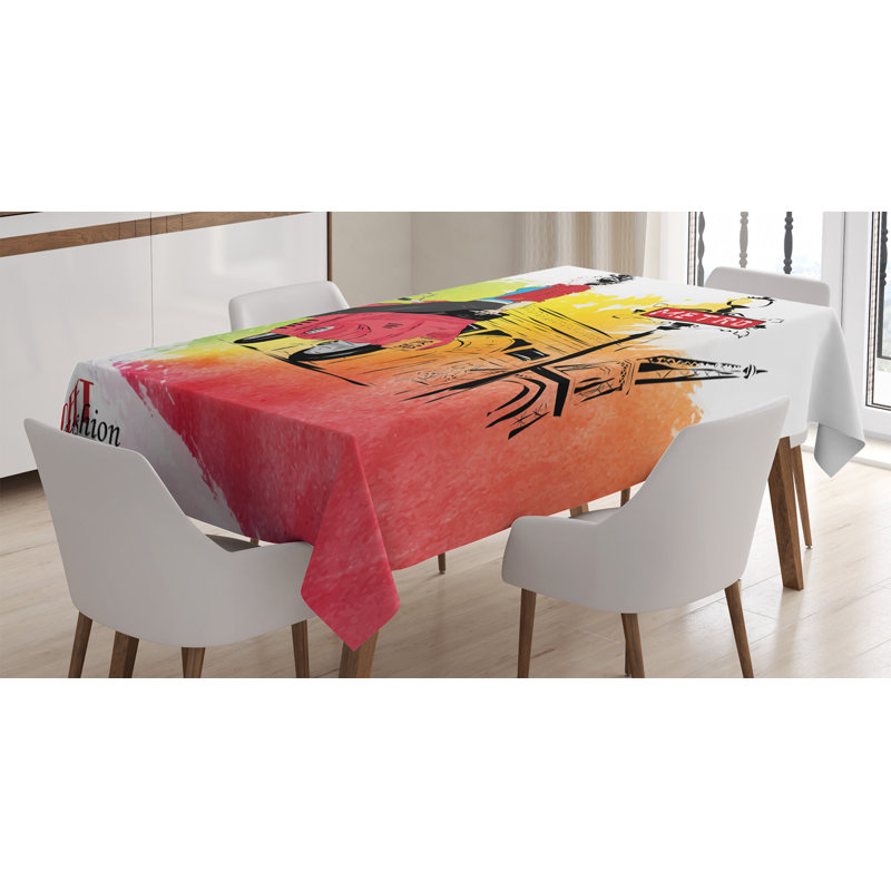 Retro Tablecloth, 70" L x 52" W