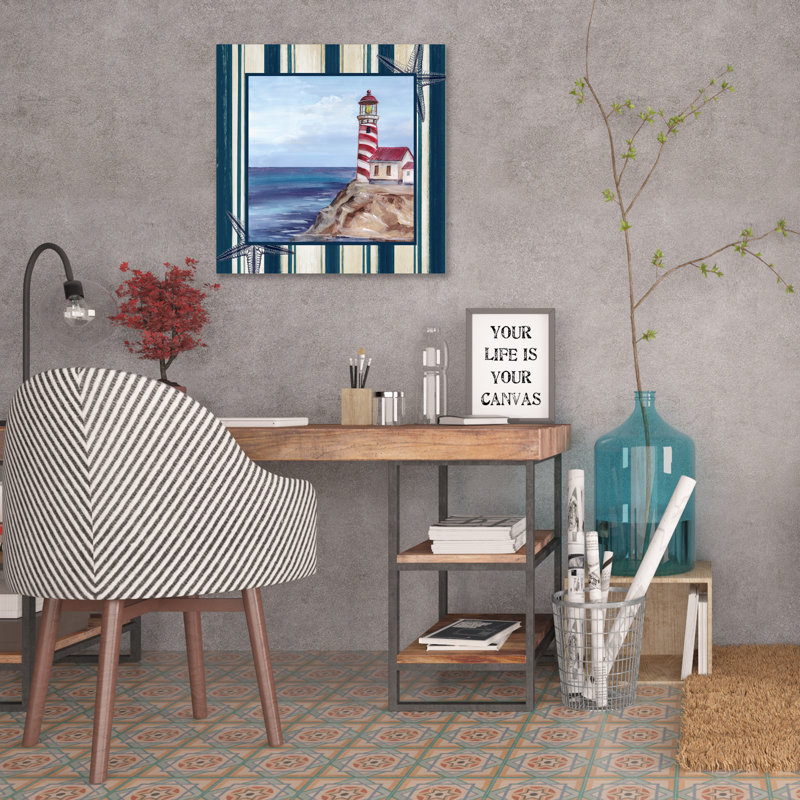 1 Piece Wrapped Canvas Painting, 121.92cm H x 121.92cm W