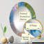 Vert et bleu Tender liquide Art II - miroir mural moderne ovale-849803451