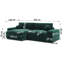 Puffy 4 Seater Chenille Corner Sofa with Storage-136114172-136114175