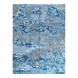 Overdyed One-of-a-Kind Rectangle 9'2" X 12'1" Hand Knotted Area Rug