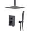 Ensemble de système de douche de plafond avec douche à main et pomme de douche 16 po-126529065