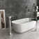Single Handle Floor Mounted Freestanding Tub Filler with Diverter