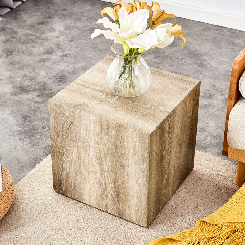 Javanie Manufactured Wood Square Coffee Table, Light Wood