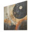 Paysage jaune et noir Symphony IV - paysage abstrait sur bois-1200207947