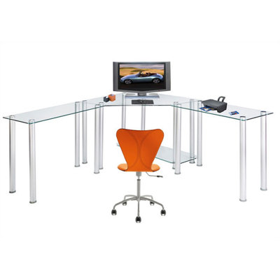Chattanooga L-Shaped Aluminium Computer Desk