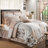 Annie Floral Standard Reversible Single Piece Quilt-823033102-822617467