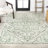 Truman Bohemian Medallion Textured Weave Green/Cream Indoor/Outdoor Rug-616034230
