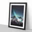 Mountain Top in France in Abstract - Picture Frame Graphic Art Print-55731298-55731299