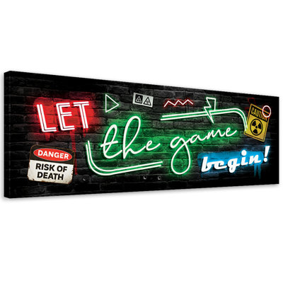 Neon For Players - No Frame Print on Canvas