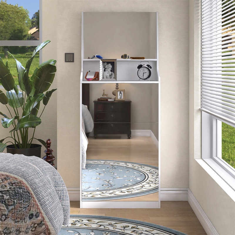 Shoe Cabinet With 3 Mirrors