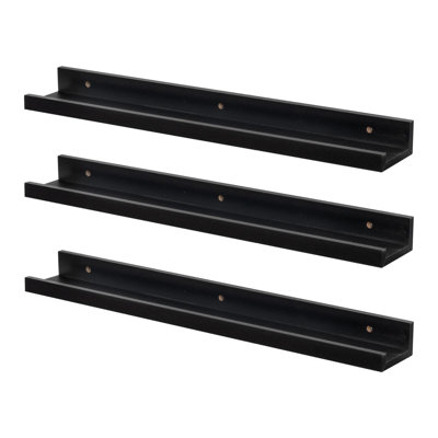 Harbour Housewares Floating Picture Ledge Wall Shelves