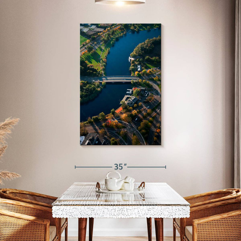 Aime Charles River, 48" H x 32" W
