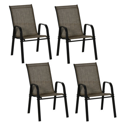 Niru Stacking Patio Dining Armchair,Dining Chair