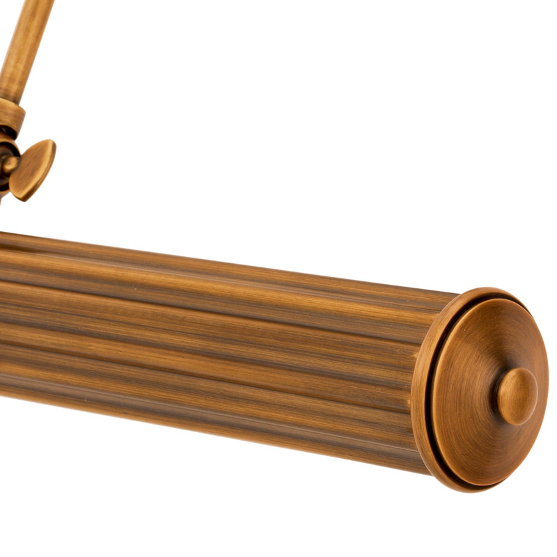 Lampe murale Luca 2 lumières, Laiton antique