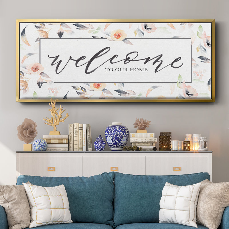 Welcome to Our Home - Toile encadrée