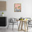 Cadre flottant de table de cuisine rose rétro, design par Arlington Prints-379265898-379265899